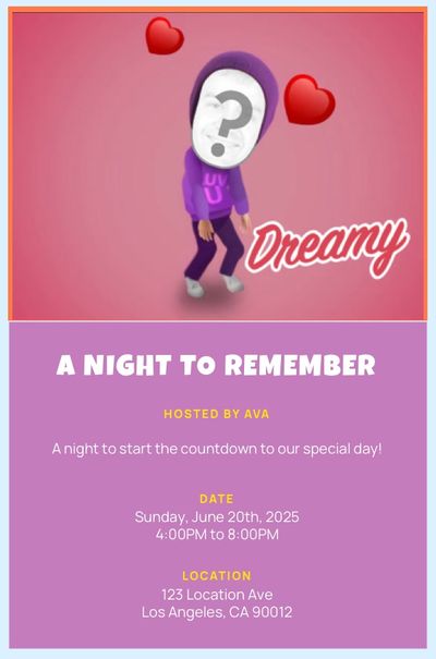 Love Daze Invitation