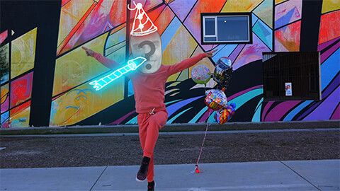 Neon Birthday Dance
