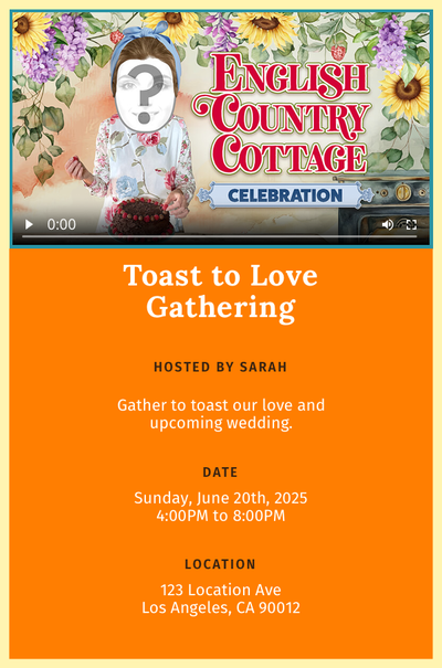 English Country Cottage - Celebration Invitation