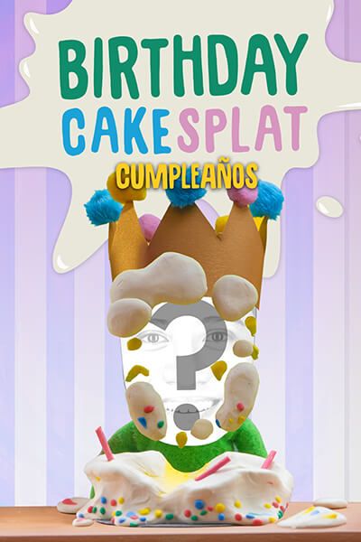 Birthday Cake Splat - Cumpleaños
