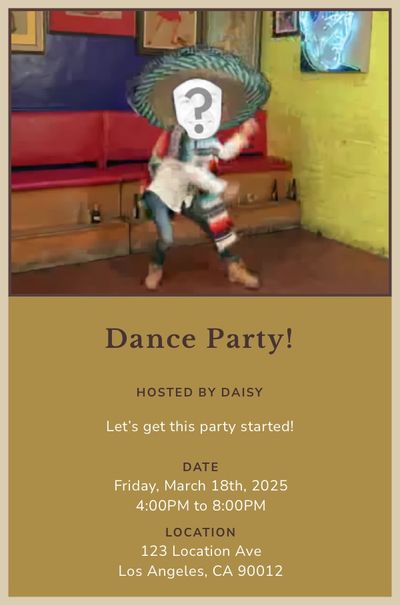 Tequila Dance Invitation