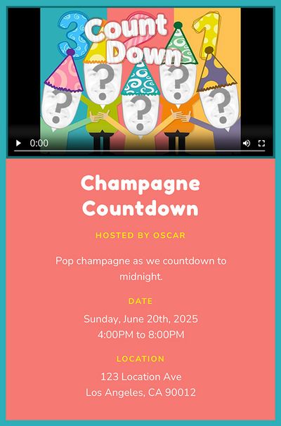 Countdown Invitation