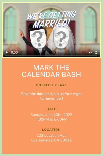 We're Getting Married Invitation