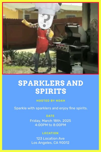 BBQ Happy Dance Invitation