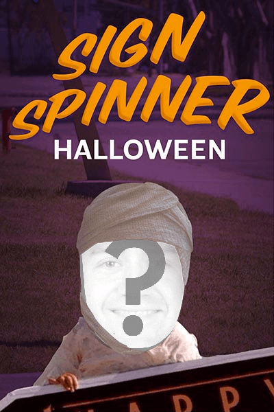 Halloween Sign Spinner