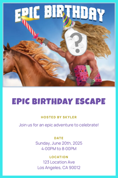 Epic Birthday Invitation