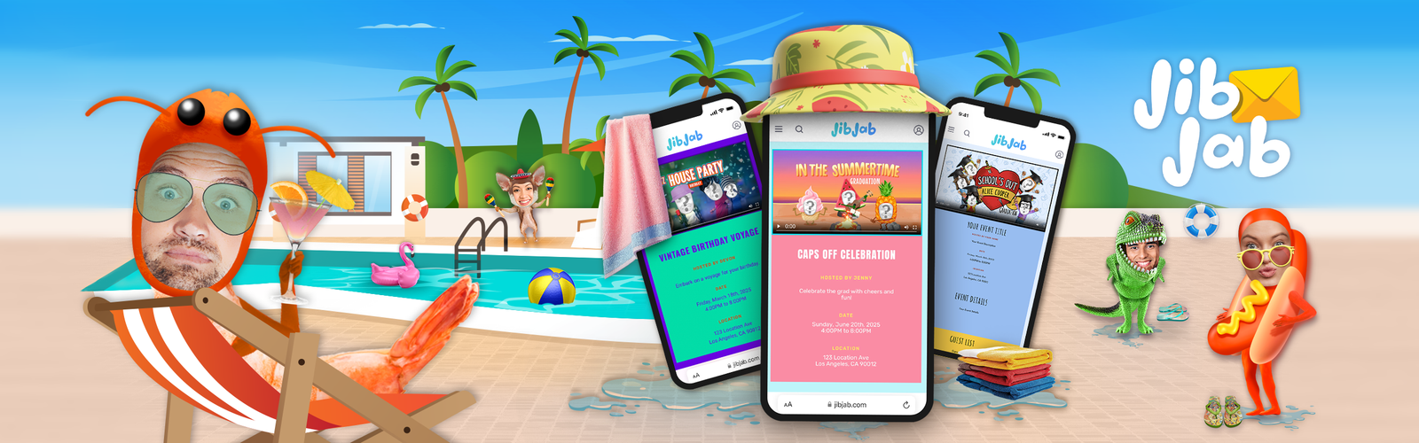Pool Party Invitations