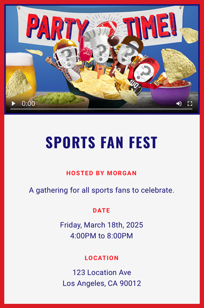 Party Time! Invitation