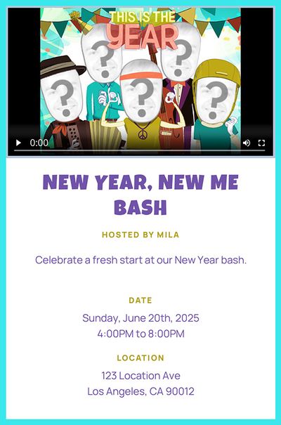 This is the Year  Invitation
