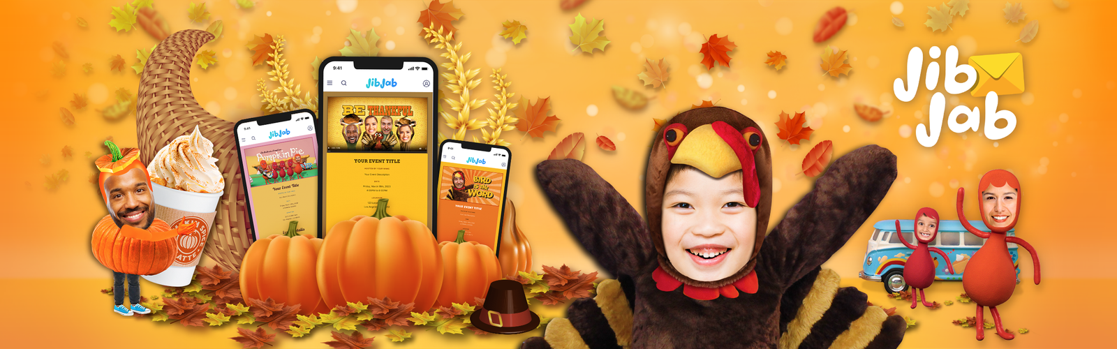 Personalized Thanksgiving Invitations Hero Image