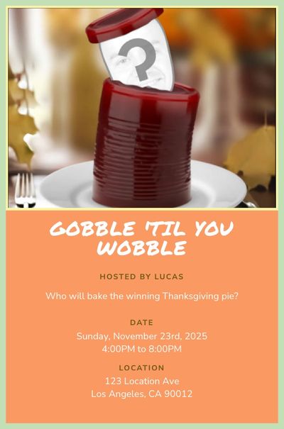 Cranberry Head Invitation