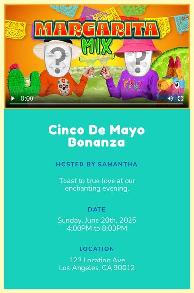 Margarita Mix Invitation