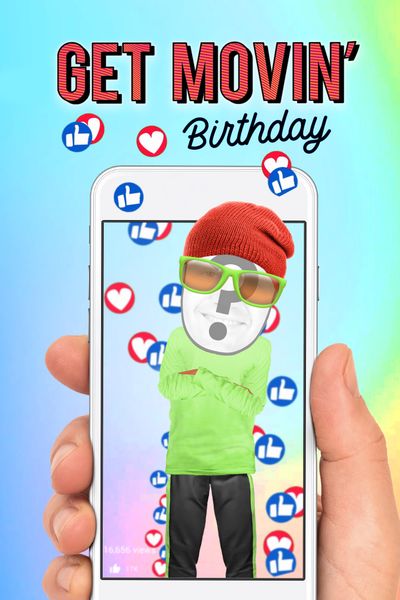 Get Movin' Birthday! - Vertical