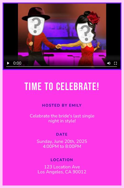 Tango Invitation