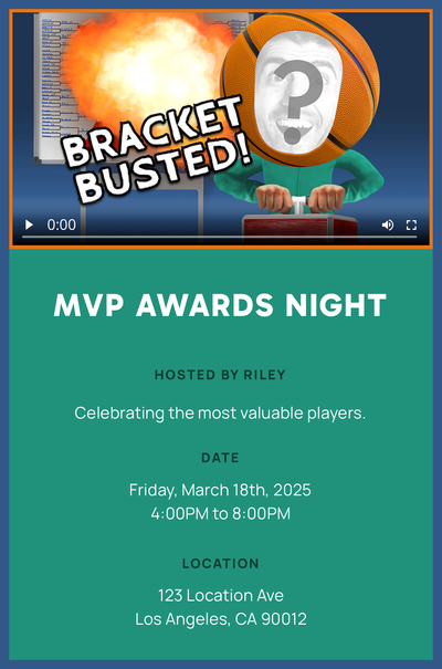 Bracket Busted! Invitation