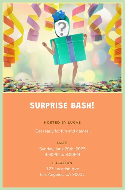 Naked Gift Invitation