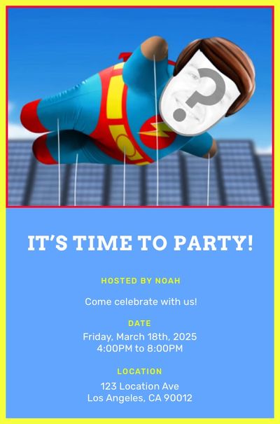 Parade Float Invitation