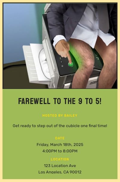 Butt Copy Invitation
