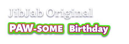 Paw-some Birthday Logo