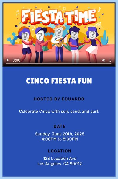 Fiesta Time Invitation