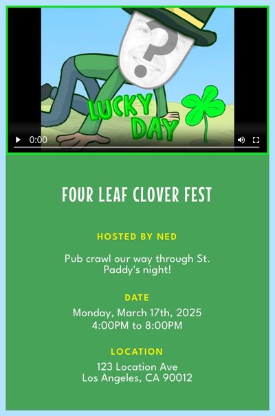 Lucky Day Invitation