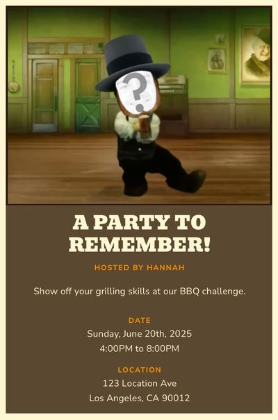 Beer Beer Beer Dance Invitation