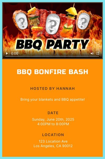 BBQ Party Invitation