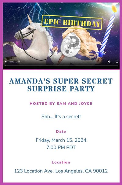 Epic Birthday! Invitation