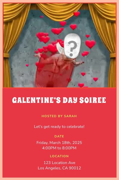 Cupid Swatter Invitation