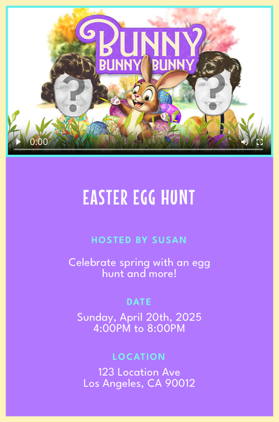 Bunny Bunny Bunny Invitation