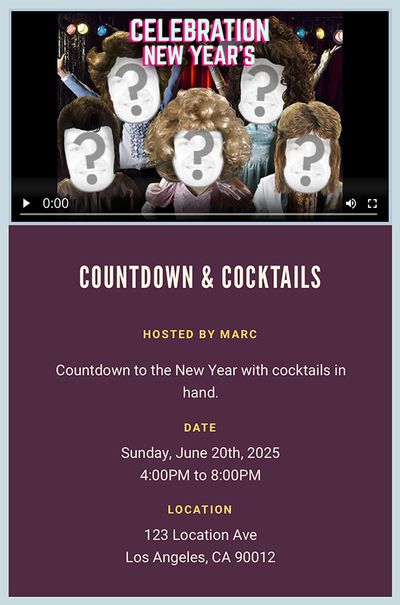 Celebration - New Year Invitation