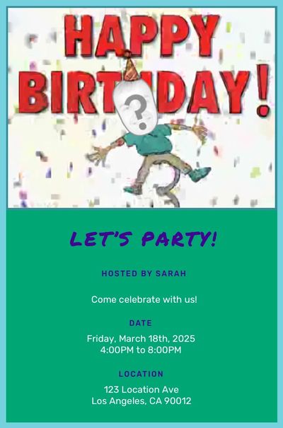 Pop Goes Your Birthday Invitation