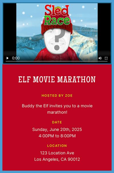 Sled Race Invitation