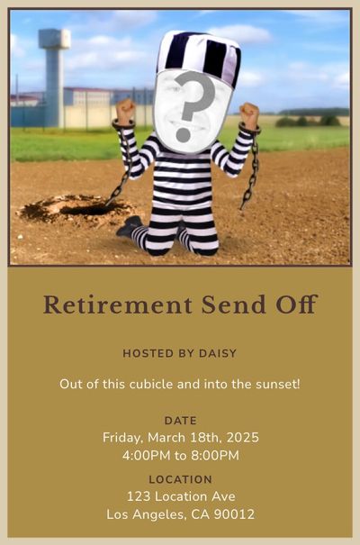 Convict Freedom Invitation