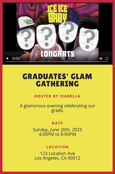 Ice Ice Baby - Congrats Invitation