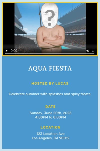 Men's Diving Invitation