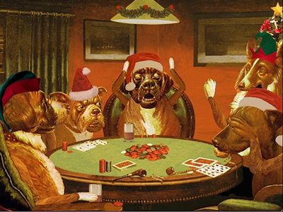 Santa Paws' Yule Log