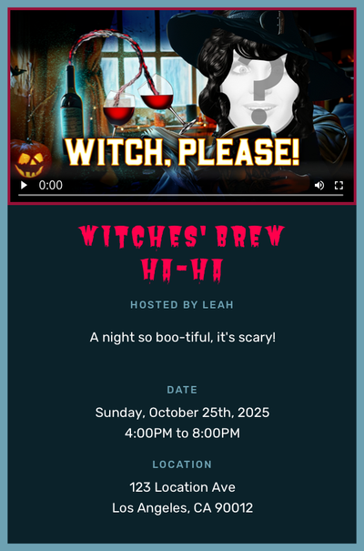 Witch Please! Invitation