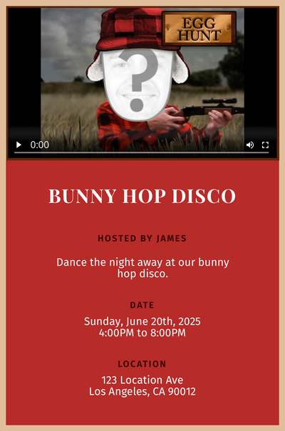 Egg Hunt Invitation