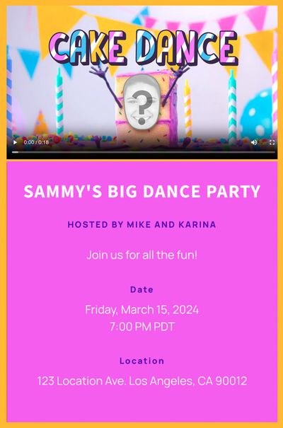 Birthday Cake Dance