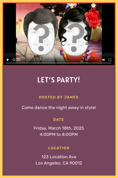 Mexican Hat Dance Invitation