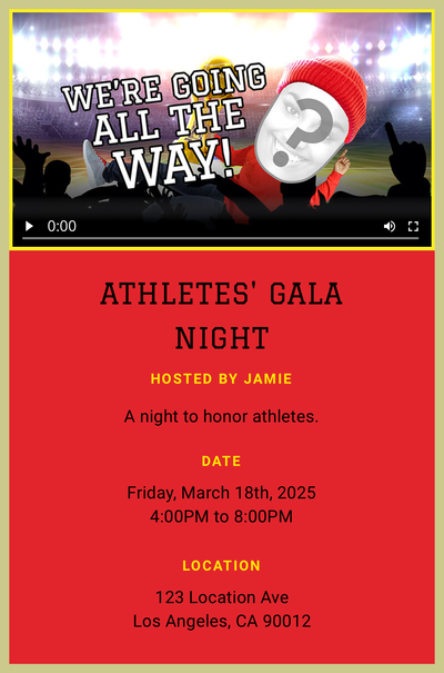 We're Going All The Way!! Invitation